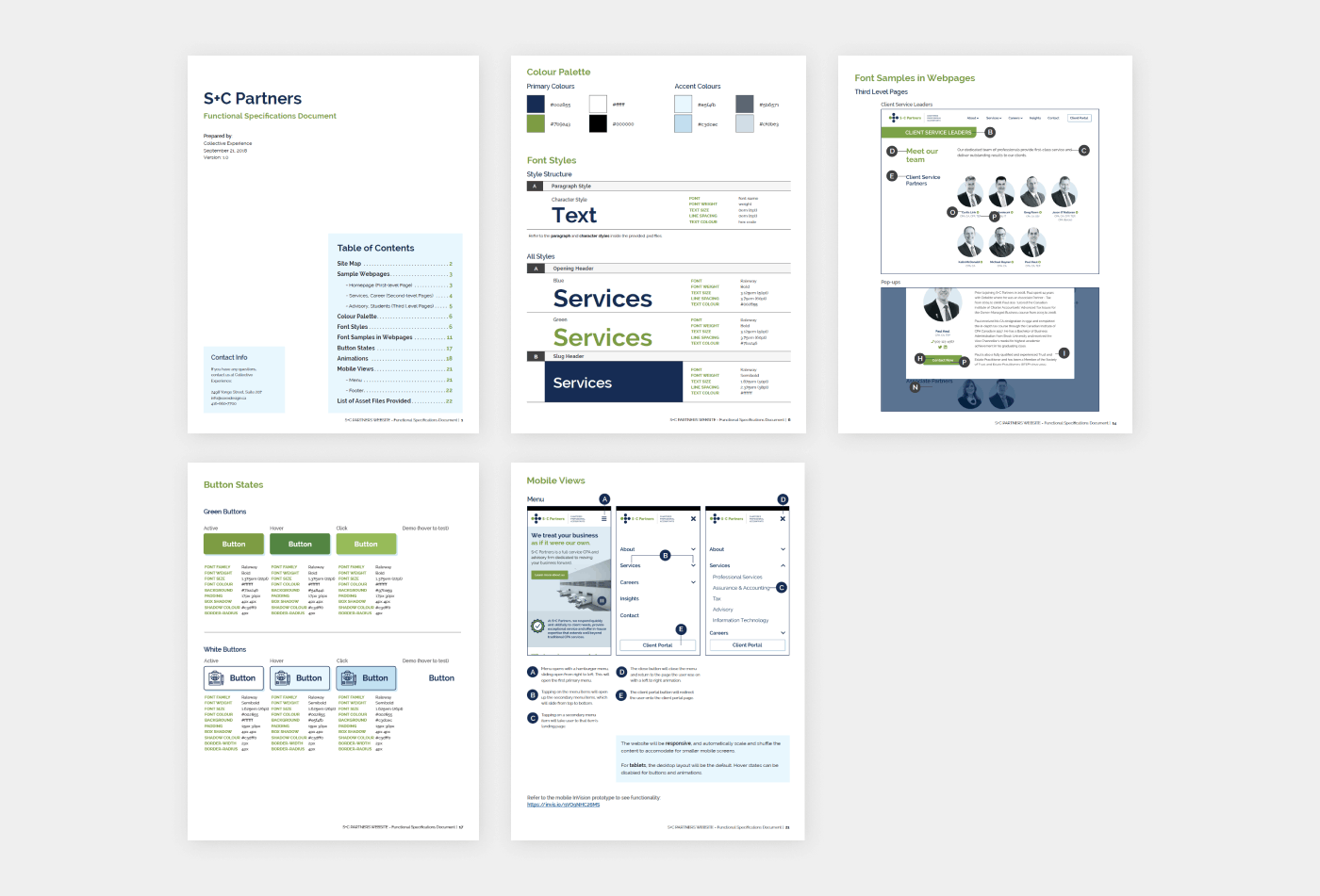 Development specs doc